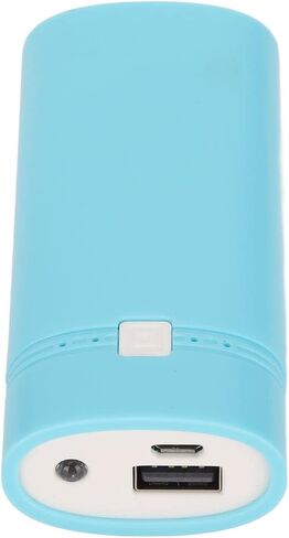 بنك طاقة USB 18650، صندوق بنك طاقة محمول ABS عصري وخفيف الوزن 2x18650 DIY لـ MP4 (أسود) in Kuwait