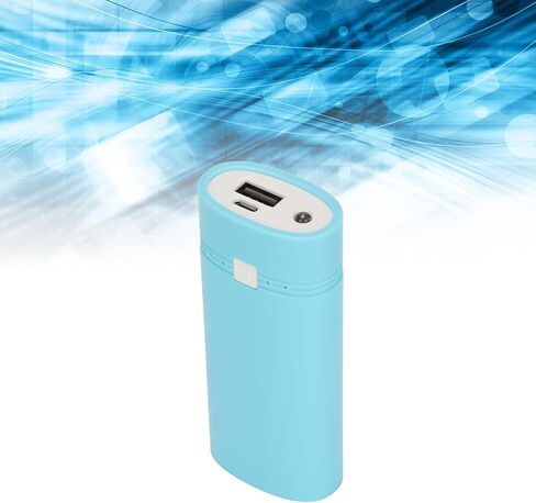 بنك طاقة USB 18650، صندوق بنك طاقة محمول ABS عصري وخفيف الوزن 2x18650 DIY لـ MP4 (أسود) in Kuwait