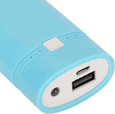 بنك طاقة USB 18650، صندوق بنك طاقة محمول ABS عصري وخفيف الوزن 2x18650 DIY لـ MP4 (أسود) in Kuwait