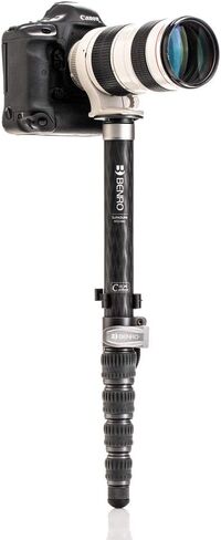 Benro MSD36C SupaDupa Monopod، أقصى ارتفاع 64.9 بوصة، ألياف الكربون، قدم مدببة، قفل قلاب من الألومنيوم بآلة CNC (MSD36C) in Kuwait