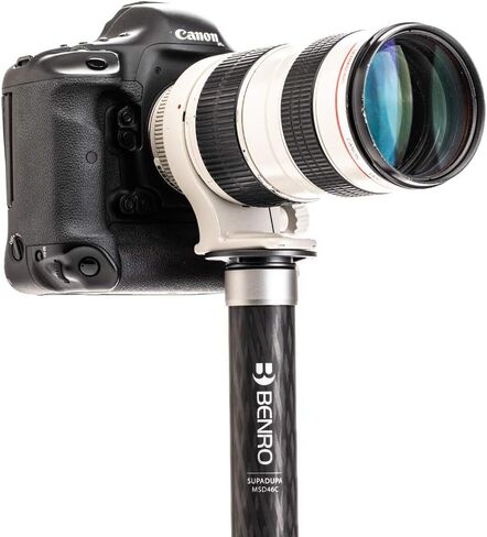 Benro MSD36C SupaDupa Monopod، أقصى ارتفاع 64.9 بوصة، ألياف الكربون، قدم مدببة، قفل قلاب من الألومنيوم بآلة CNC (MSD36C) in Kuwait