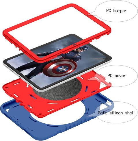 XZC Kids Case for iPad (A16) 11th Gen 11"/iPad 10th Gen 10.9", Blue in Kuwait