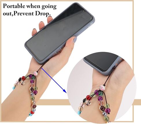 Cell Phone Lanyard Strap Bling Crystal Beads Hand Wrist Lanyard in Kuwait
