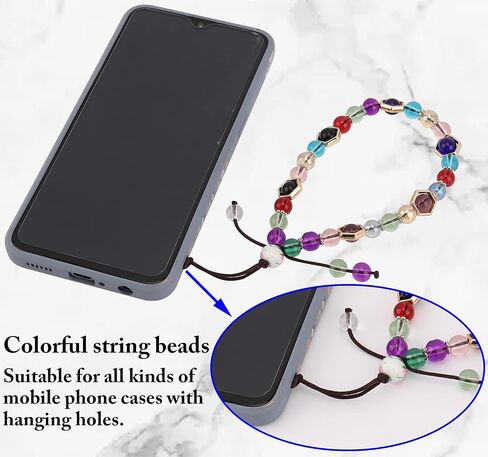 Cell Phone Lanyard Strap Bling Crystal Beads Hand Wrist Lanyard in Kuwait
