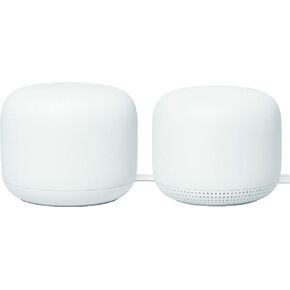 Google Nest WiFi - AC2200 (2nd Generation) Router and Add On Access Point Mesh Wi-Fi System (3-Pack, Snow) in Saudi Arabia