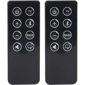 قطعتان بديلتان لجهاز التحكم عن بعد متوافقان مع Bose Solo 5 10 15، متوافق مع نظام صوت Bose Solo TV، متوافق مع Bose Solo Soundbar Series II ومكبر صوت التلفزيون (بدون بطارية)