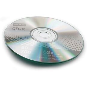 STAPLES 483050 700MB 80MIN 52X CD-R Slim Jewel Case 10/Pack (32370) in Saudi Arabia