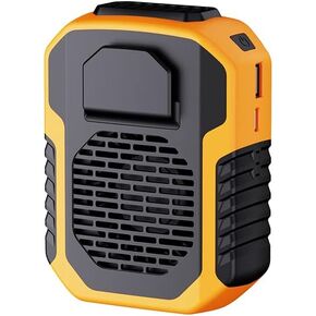 MARZIUS Outdoor 4 في 1 وظيفة USB الخصر مروحة حزام مشبك على قلادة شخصية تبريد ملابس العمل مروحة، 3 سرعات، تدفق هواء قوي (أخضر) in Kuwait