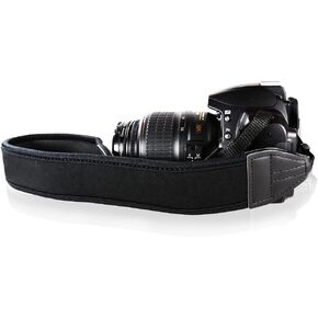 Foto&Tech Padded Neck Shoulder Strap with Green Grosgrain Ties Compatible with Fujifilm Samsung Sony Olympus Panasonic Canon Nikon Pentax Compact Cameras Point and Shoots Cameras in Kuwait
