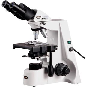 AmScope B690B Siedentopf Binocular Compound Microscope, 40X-2000X Magnification, WH10x and WH20x Super-Widefield Eyepieces, Infinity Objectives, Brightfield, Kohler Condenser, Double-Layer Mechanical Stage in Saudi Arabia
