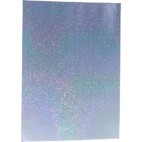 25 Sheets A4 Size Stars Glitter Holographic Cold Laminate Sheet Premium Overlay Laminating Self-Adhesive Sheets in Kuwait