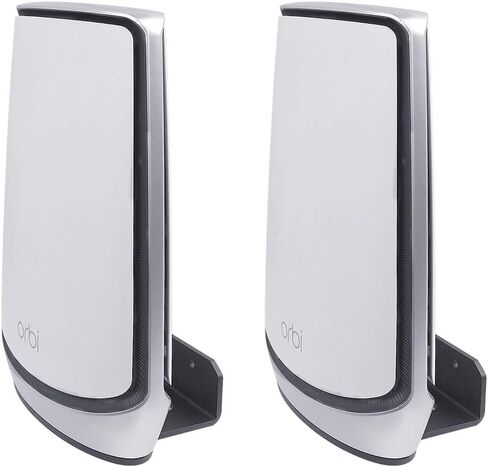 Metal Wall Mount Holder for Orbi Whole Home Tri-Band Mesh WiFi 6 System/Orbi Ultra(RBK850)(RBK852)(RBK853)/(RBS750)(RBS751)(RBK752)(RBK753)(960/860 Series)/(AX4200)(AX5700)(AX6000) (2-Pack) in Saudi Arabia