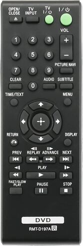 Allimity RMT-D197A RMTD197A جهاز تحكم بديل متوافق مع مشغل أقراص DVD من سوني DVP-SR510H DVP-SR200P DVP-SR401HP DVP-SR500H DVP-SR500HP DVP-SR101P DVP-SR210P DVP-SR201P DVP-SR310P DVP-SR405P in Saudi Arabia