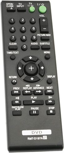 Allimity RMT-D197A RMTD197A جهاز تحكم بديل متوافق مع مشغل أقراص DVD من سوني DVP-SR510H DVP-SR200P DVP-SR401HP DVP-SR500H DVP-SR500HP DVP-SR101P DVP-SR210P DVP-SR201P DVP-SR310P DVP-SR405P in Saudi Arabia