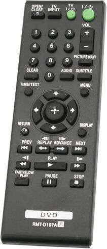 Allimity RMT-D197A RMTD197A جهاز تحكم بديل متوافق مع مشغل أقراص DVD من سوني DVP-SR510H DVP-SR200P DVP-SR401HP DVP-SR500H DVP-SR500HP DVP-SR101P DVP-SR210P DVP-SR201P DVP-SR310P DVP-SR405P in Saudi Arabia