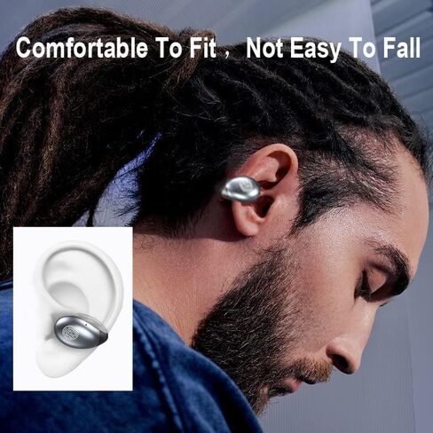 Mudtun Ear Clips Ear Buds سماعات الأذن المفتوحة سماعات بلوتوث لاسلكية توصيل العظام سماعات بلوتوث 5.3 سماعات خارجية صغيرة خفيفة الوزن مقاومة للماء للجري والتمرين وركوب الدراجات in Saudi Arabia