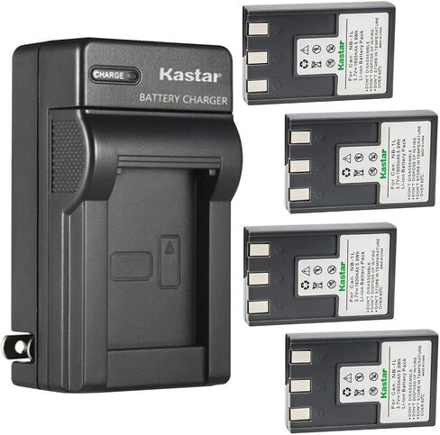 Kastar AC Wall Battery Charger Replacement for Canon NB-1L, NB-1LH Battery, Canon CB-2L, CB-2LS CB-2LSE, CBC-NB1 Charger, Canon PowerShot S300, PowerShot S330, PowerShot S400 Cameras in Saudi Arabia
