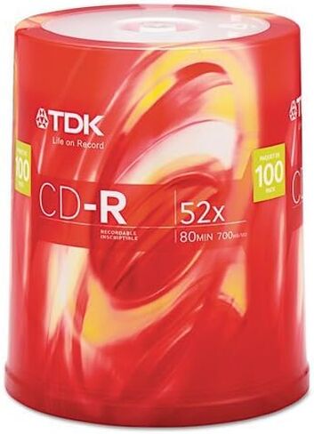 700MB 52x CD-R Media - Pack of 100 in Saudi Arabia