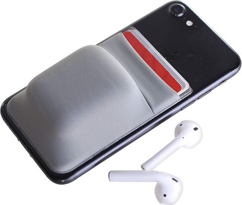 3 Packs Phone Wallet Card Holder for Phone Case Sleeves Stick On Wallet for Cell Phone Card Holder Durable Adhesive Sticker ID Credit Card Holder for Back of Phone (BkPkGy) in Kuwait