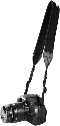 Foto&Tech Padded Neck Shoulder Strap with White Grosgrain Ties Compatible with Fujifilm Samsung Sony Olympus Panasonic Canon Nikon Pentax Compact Cameras Point and Shoots Cameras in Saudi Arabia