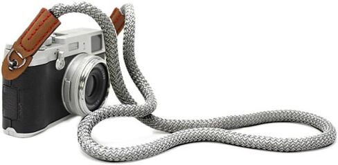 Mirrorless Camera Neck Strap for Leica Nikon Fuji Pentax Canon Panasonic Sony Climbing Rope Shoulder Strap Black in Saudi Arabia