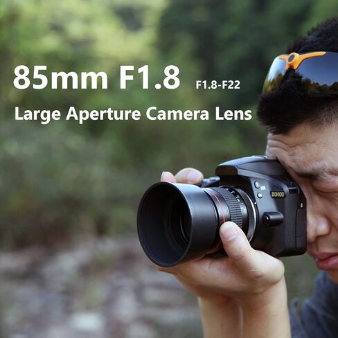 85mm F1.8 Large Aperture Full Frame Manual Focus Portrait Prime Lens AI Mount for Nikon D850, D810, D800, D780, D750, D700, D610, D500, D300, D3100, D3200, D3300, D3400, D5100 in Saudi Arabia