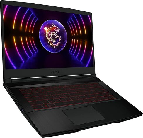 MSI GF63 Thin Gaming Laptop, 15.6" FHD IPS 144Hz, 12th Gen Intel 10-Core i7-12650H, Geforce RTX 4050, 64GB DDR4, 2TB PCIe SSD+2TB HDD, Backlit, RJ45, USB-C, WiFi 6, Win 11, Free HDMI 2.1 Cable in Saudi Arabia