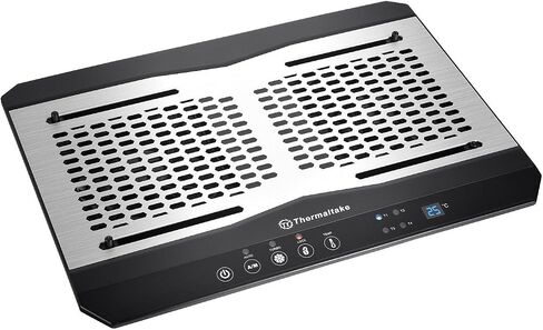 Thermaltake Massive TM Aluminum Panel Dual 120mm Fans Adjustable Temperature Sensor 10"-17" Laptop Notebook Cooling Pad CL-N002-PL12BL-A in Kuwait