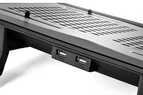 Thermaltake Massive TM Aluminum Panel Dual 120mm Fans Adjustable Temperature Sensor 10"-17" Laptop Notebook Cooling Pad CL-N002-PL12BL-A in Kuwait