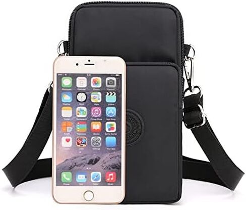 Small Crossbody Bag Cell Phone Purse Wallet Wristband Armband for Samsung Galaxy S22 Ultra S22+ S20 S21 FE A53 A03s A13 Moto G Power 2022 G Stylus 5G OnePlus Nord N200 TCL 30 SE BLU G91 F91 (Black) in Saudi Arabia