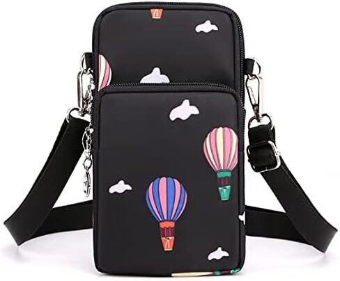 Small Crossbody Bag Cell Phone Purse Wallet Wristband Armband for Samsung Galaxy S22 Ultra S22+ S20 S21 FE A53 A03s A13 Moto G Power 2022 G Stylus 5G OnePlus Nord N200 TCL 30 SE BLU G91 F91 (Black) in Saudi Arabia