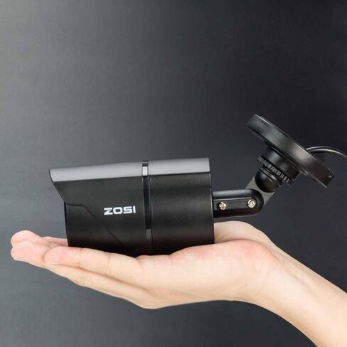 كاميرات ZOSI 2PK 4K PoE IP مع كابلات إيثرنت، اكتشاف الأشخاص/المركبات الذكية، صوت ثنائي الاتجاه، رؤية ليلية ملونة، صفارات الإنذار، كاميرا خارجية مقاومة للطقس بدقة 8 ميجابكسل تعمل فقط مع نظام ZOSI 4K PoE NVR in Kuwait