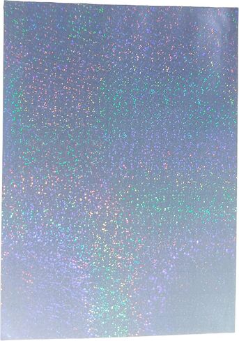 25 Sheets A4 Size Stars Glitter Holographic Cold Laminate Sheet Premium Overlay Laminating Self-Adhesive Sheets in Kuwait