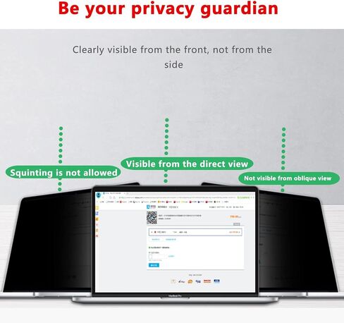 Aoisavch Computer Monitor Cover 11.6-27 Inch, Computer Screen Privacy Filter Anti-Glare Blue Light Filter Privacy Cover (Color : 0.6mm, Size : 17inch/33.9x27.1CM) in Kuwait