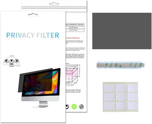 Aoisavch Computer Monitor Cover 11.6-27 Inch, Computer Screen Privacy Filter Anti-Glare Blue Light Filter Privacy Cover (Color : 0.6mm, Size : 17inch/33.9x27.1CM) in Kuwait