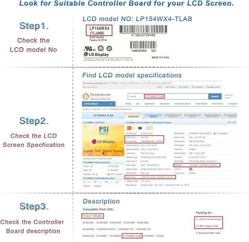 لوحة تحكم LCD لمدخل الصوت HDMI+ VGA+DVI+ لمدخل الصوت من أجل M201EW02 M220EW01 20 بوصة 22 بوصة 1680 × 1050 4CCFL 30 دبوس LCD in Kuwait