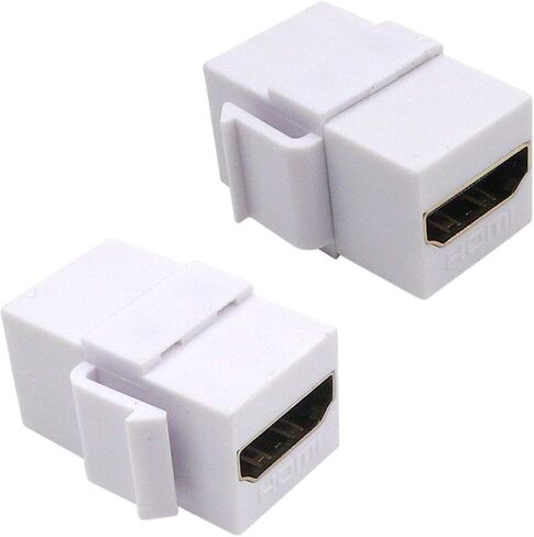 Norkindo 4-Pack 4K HDMI Keystone Jack, Modular Inserts, Type A Female to Female Adapter, for Wall Plate/Outlet/Patch Panel in Saudi Arabia