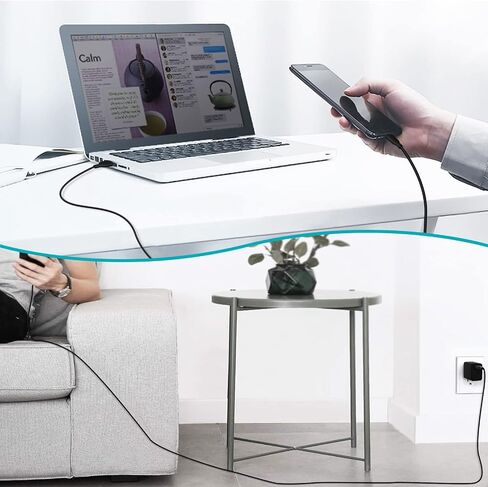 UL Listed Quick Charger Wall Charger, 15W QC Fast Charging USB Charger Power Adapter Wall Plug with 4ft Cord for ZTE Axon M Comes with 4 Foot USB Type-C Cable in Saudi Arabia