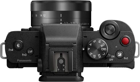 طقم تسجيل فيديو 4K بدون مرآة من باناسونيك DC-G100VK LUMIX G100 مع عدسة 12-32 مم + حزمة مقبض حامل ثلاثي DMW-SHGR1 مع علبة معدات ديكو + ميكروفون + بطاقة 64 جيجابايت + مجموعة برامج صور فيديو وملحقاتها in Saudi Arabia