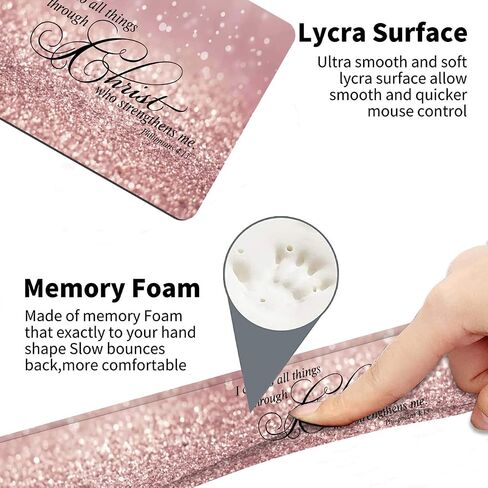 Ergonomic Keyboard Wrist rest Pad + Wrist Rest Pad + Square Mouse Pad + Coaster, Soft Lycra and Non-slip Rubber Base, Gel Memory Foam Wrist Pad Set for Pain Relief, Color Cute Little Dinosaur in Saudi Arabia