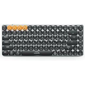 لوحة مفاتيح ميكانيكية بلوتوث ProtoArc، ​​لوحة مفاتيح مكتب MECH K301، لوحة مفاتيح هادئة تعمل باللمس بنسبة 75% مع إضاءة خلفية، وضع ثلاثي 2.4G/USB-C/بلوتوث، مفاتيح حمراء للكمبيوتر الشخصي Mac Windows iPad 84 مفاتيح in Kuwait