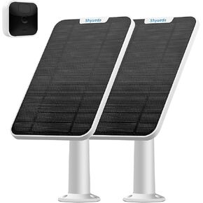 شحن لوحة شمسية 4 وات متوافق مع كاميرا Blink New Outdoor/Outdoor (الجيل الثالث)/XT XT2، مع كابل شحن مقاوم للماء بطول 13.1 قدم، مقاوم للطقس IP65، يتضمن حامل حائط آمن (أبيض) (3) in Kuwait