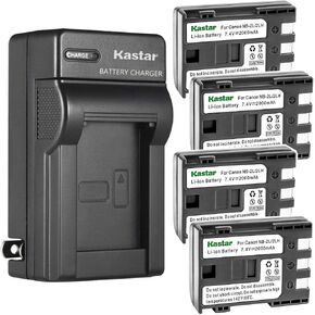 Kastar 1-Pack Battery and AC Wall Charger Replacement for Canon NB-2L, NB-2LH, NB-2L12, NB-2L14, NB-2L24, BP-2L5, BP-2LH Battery, CB-2LW CB-2LWE Charger, DS126071, E160814, DS126151 in Saudi Arabia