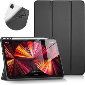 حافظة DTTOCASE iPad Pro مقاس 11 بوصة، غطاء ذكي ناعم مع حامل أقلام لجهاز iPad Pro مقاس 11 بوصة الجيل الرابع/الثالث/الثاني/الأول (إصدار 2022/2021/2020/2018)، النوم/الاستيقاظ التلقائي، لافندر in Kuwait