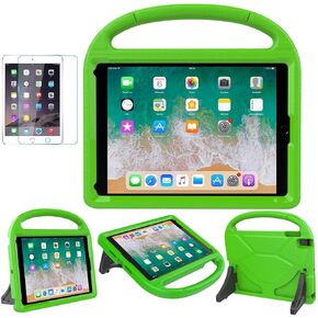 SUPLIK Kids Case for iPad 5th/6th Generation (9.7-inch, 2017/2018), iPad Air 2 Case with Screen Protector, iPad Pro 9.7 Durable Shockproof Protective Cover with Handle Stand for Kids, Blue in Kuwait