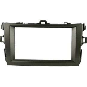 Radio Stereo Panel for 2008-2010 Toyota Corolla 2 Din Car Radio Frame Fascia Panel DVD Stereo CD Panel Dash Mount Refit Installation Trim Kit Frame (Black)