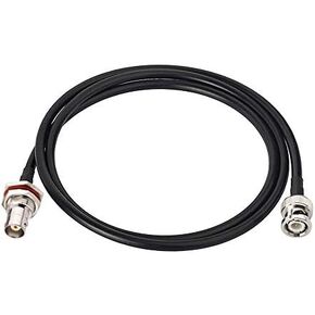 Bingfu BNC Male to Female Bulkhead Mount RG58 Coax Jumper Cable 60cm 2 feet 2-Pack for Wireless Microphone System Receiver CB Radio UHF VHF Ham Radio Amateur Mobile Radio Antenna in Saudi Arabia