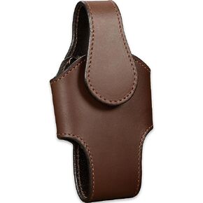 حافظة جلدية عمودية للخلايا مع إغلاق مغناطيسي، بني، مقاس X-Large in Kuwait