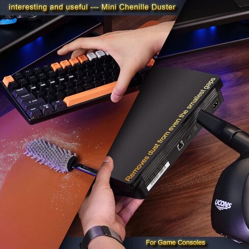 Compressed Air Duster - 31m/s, 70 MPH Blowing Force, Pressurized Canned Air Device - Compact Computer Duster, Keyboard Cleaner - Electric Air Duster in Kuwait