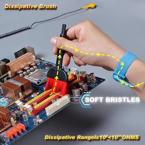 Compressed Air Duster - 31m/s, 70 MPH Blowing Force, Pressurized Canned Air Device - Compact Computer Duster, Keyboard Cleaner - Electric Air Duster in Kuwait